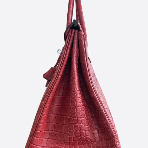 Hermes Red Crocodile Birkin 35 - Picture 4 of 6